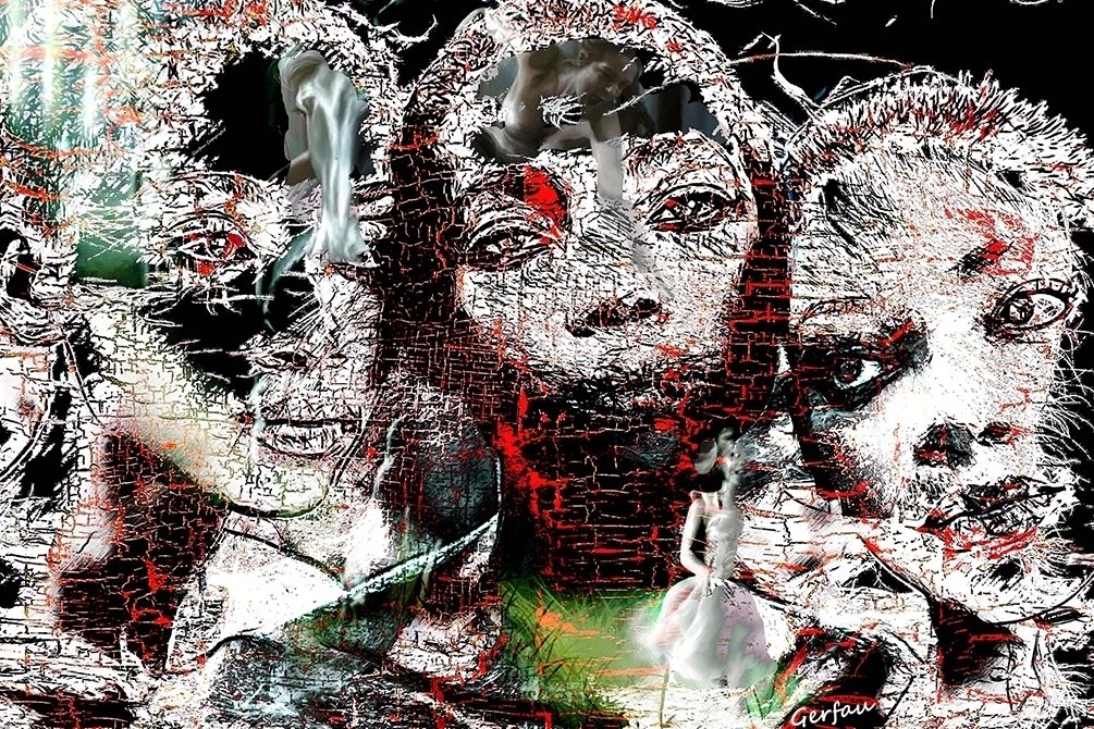 Dérive des sentiments humains (120cm X 80cm)