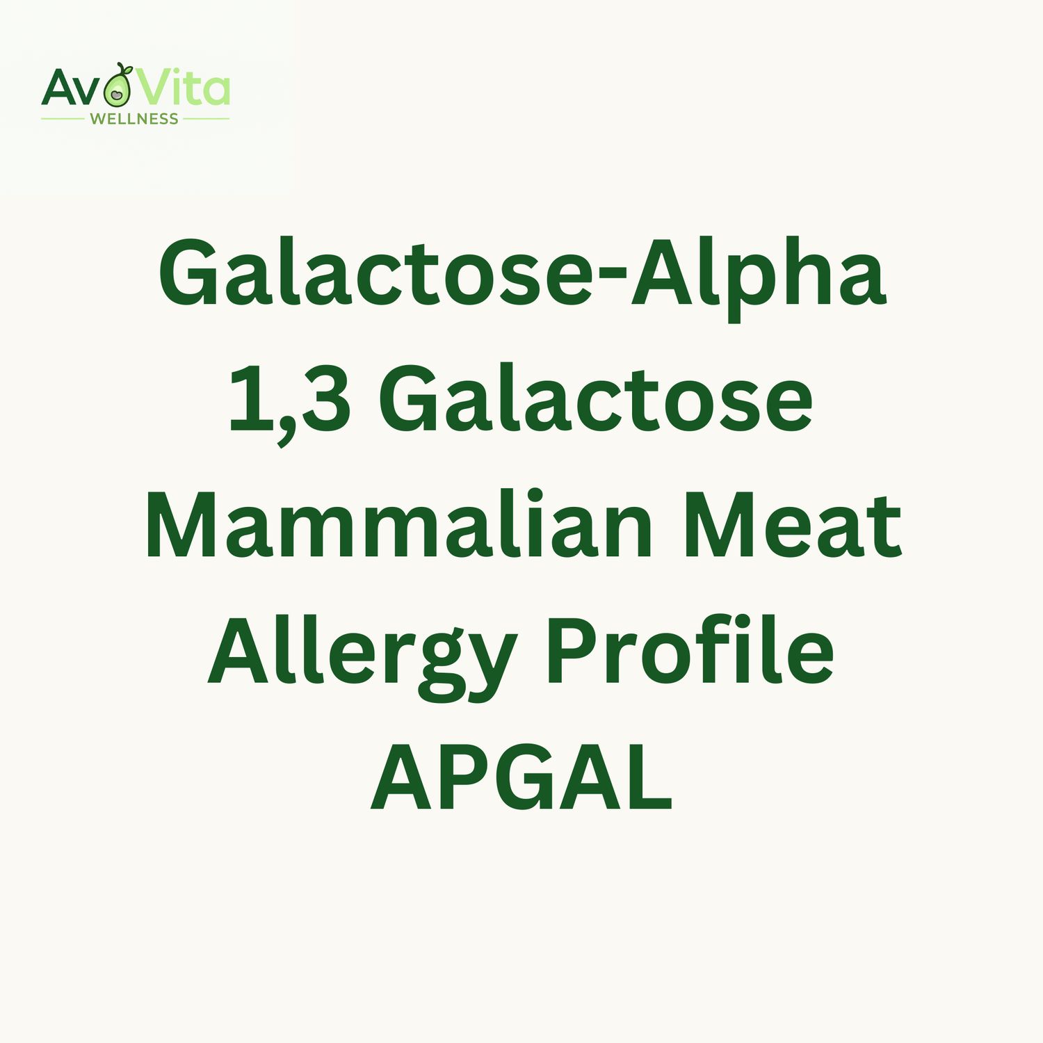 Galactose-Alpha-1,3-Galactose (Alpha-Gal) Mammalian Meat Allergy Profile - APGAL