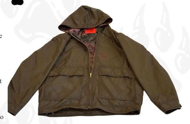 3/4 Length Camo Fleece-Lined Hooded Jacket