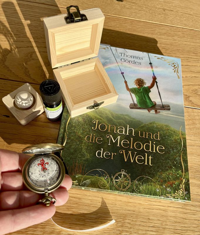 Wohlfühl-Set: Dein Ritual (Buch+Kompass+HolzDiffuser+BioÖl)