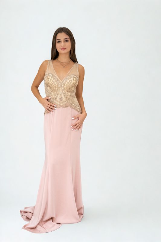 Vestito Rosa Antico 9