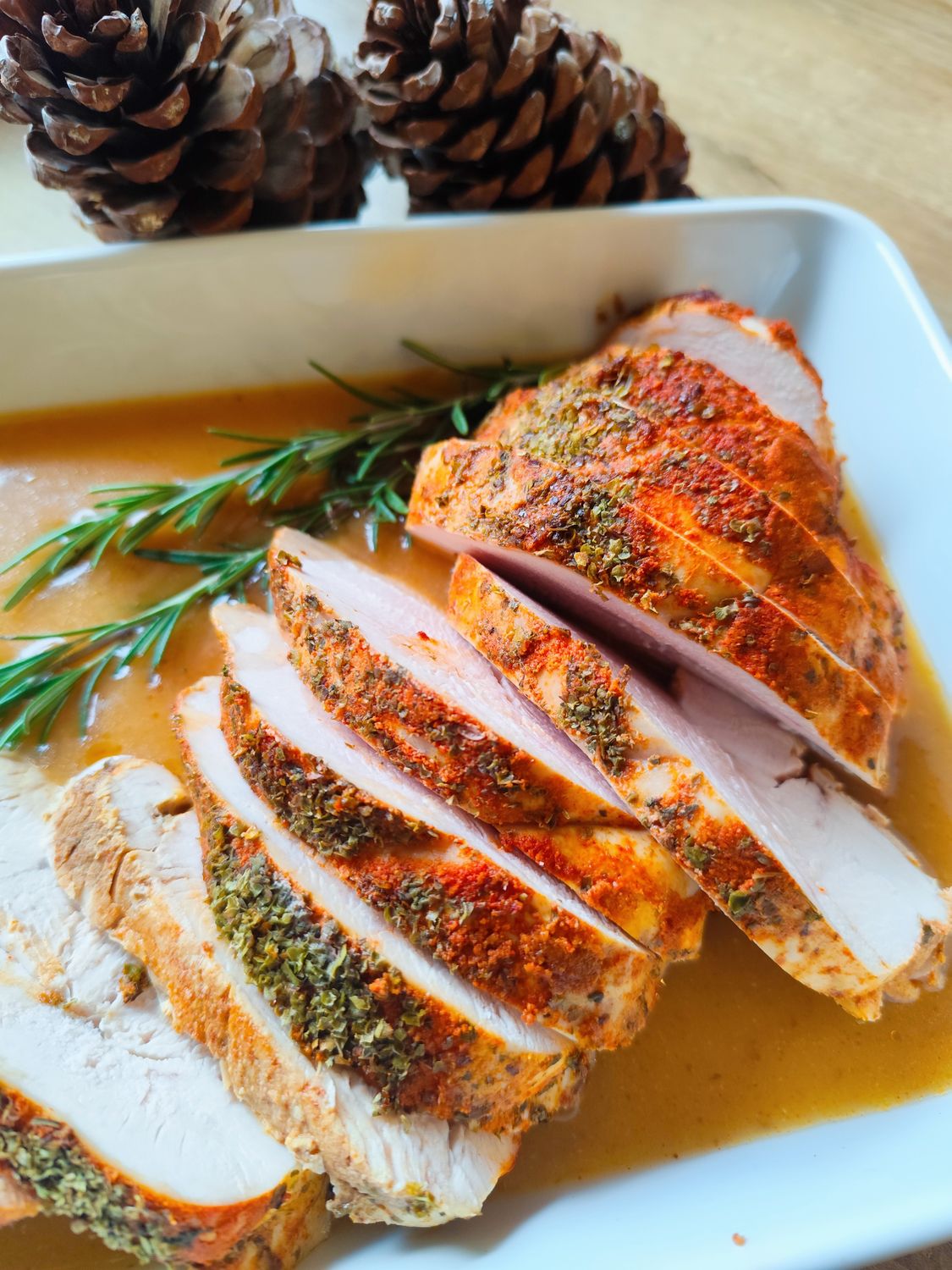 Pieczeń z indyka w morelach i żurawinie, sos 1 kg