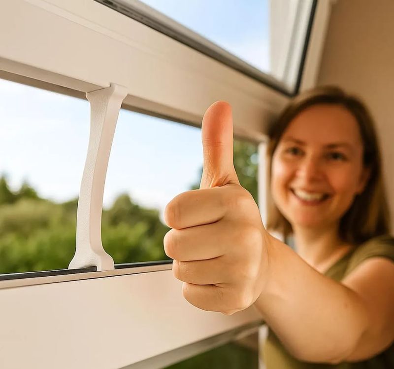 Dachfensterstütze für Velux und alle Dachfenster | Aufhalter | Aufsteller | Klemmer | Halter | Ausstellarm | Offen halten Stütze Ständer NEU