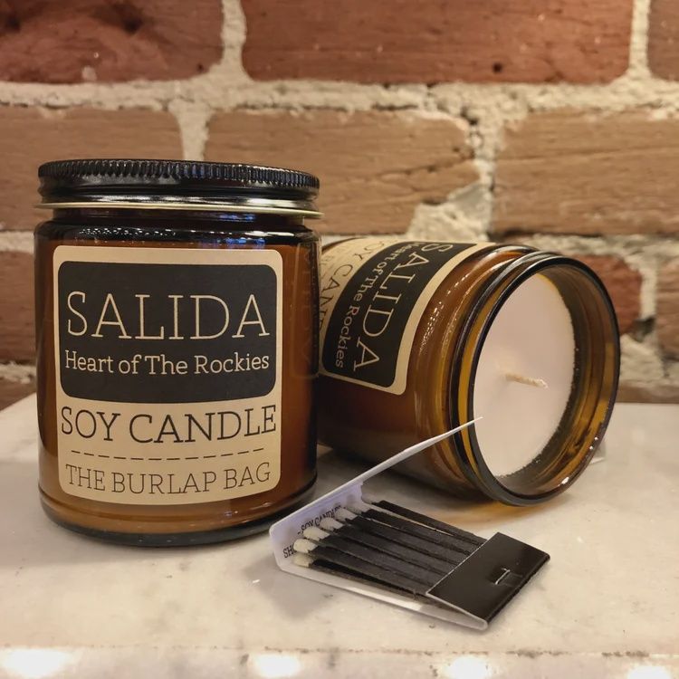 SALIDA CANDLE, BURLAP BAG