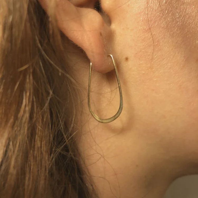 TEARDROP EARRING 14 K FILLED