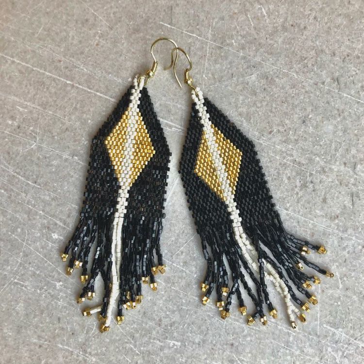 LUXE DIAMOND FRINGE EARRING