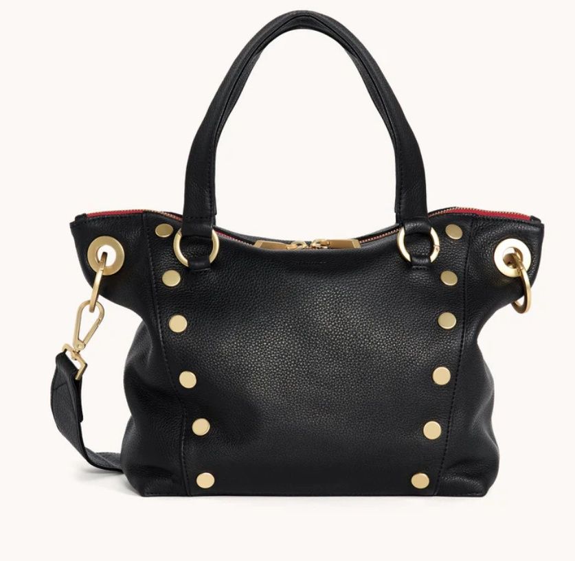 DANIEL MED Black/Brushed Gold Red Zip