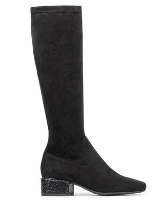 Avera Blk Suede Stretch