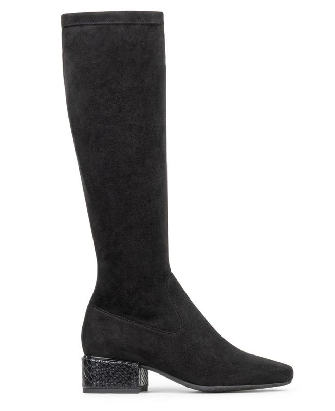 Avera Blk Suede Stretch