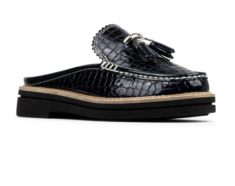 Lyndall  Navy Croco patent