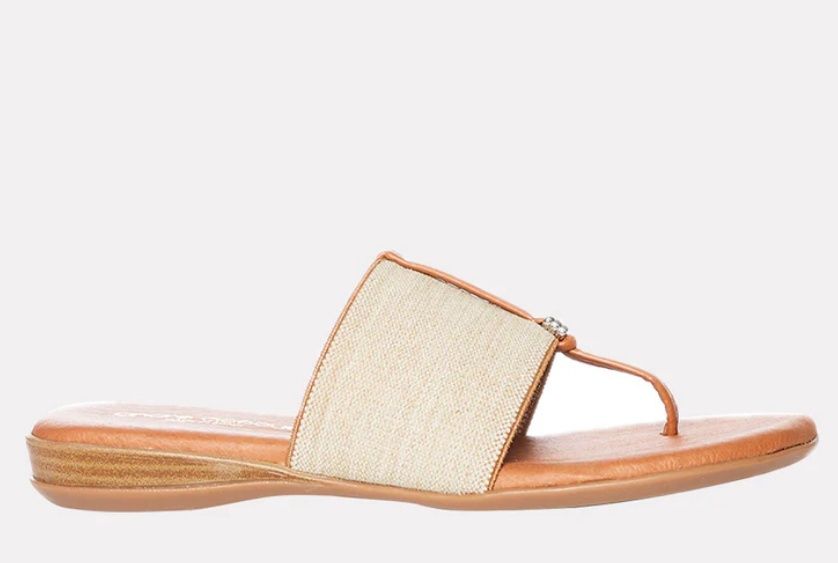 Nice Flip Flop, Colour: Beige Linen, Size: 6