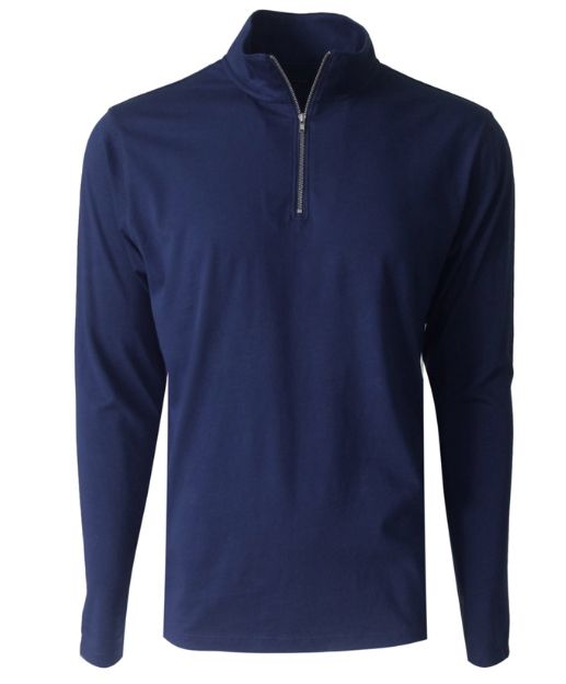 QUARTER-ZIP-TRUE NAVY
