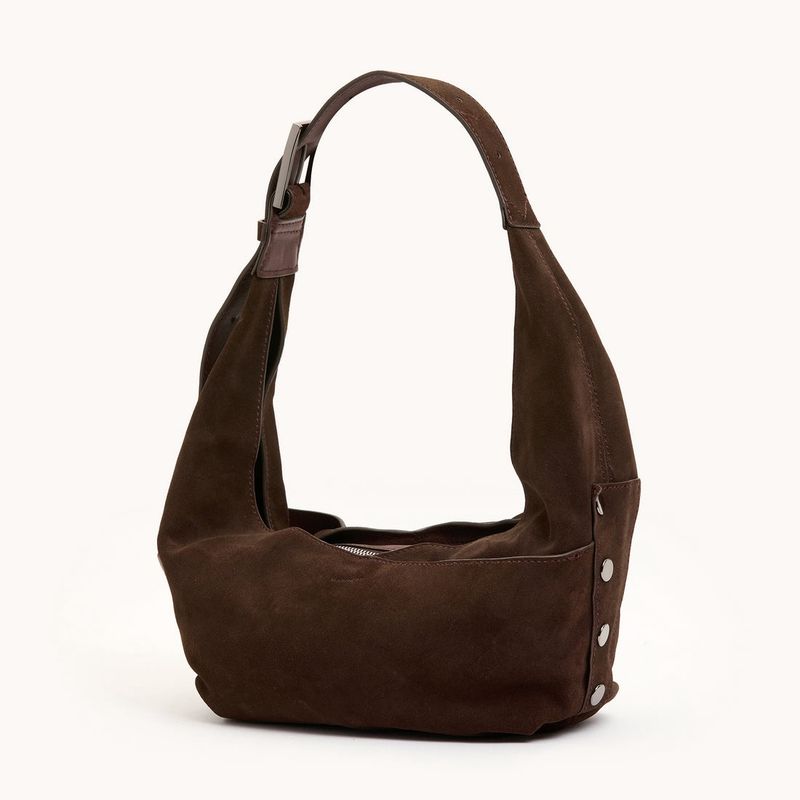 Tom Zip Med Belted Suede