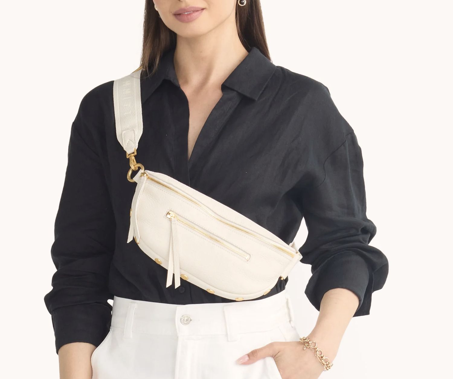 Charles Crossbody MED calla lily white