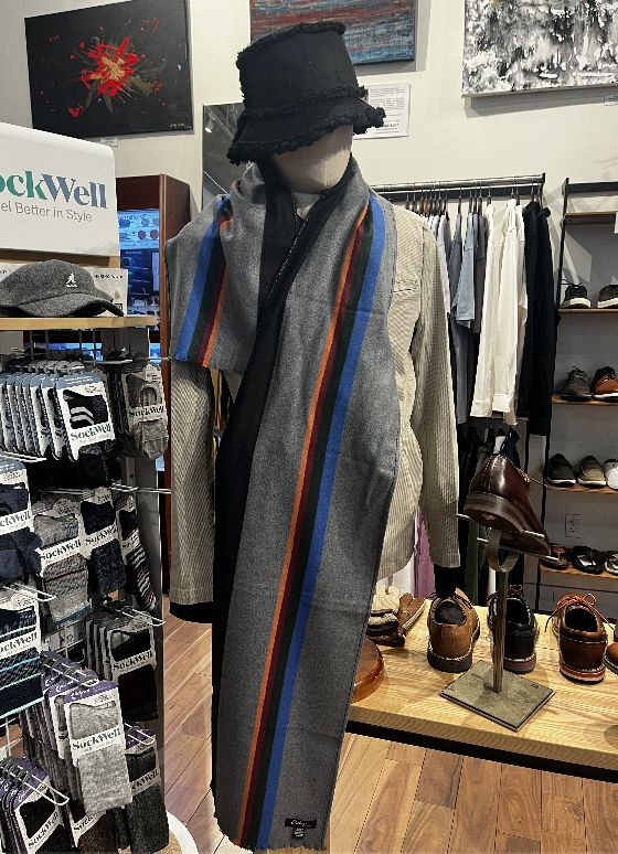 Multi Color Brushed Silk Scarf