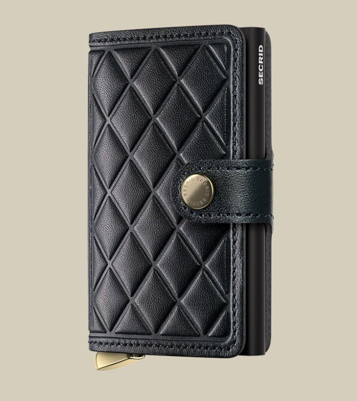 Premium Miniwallet Emboss Diamond Black