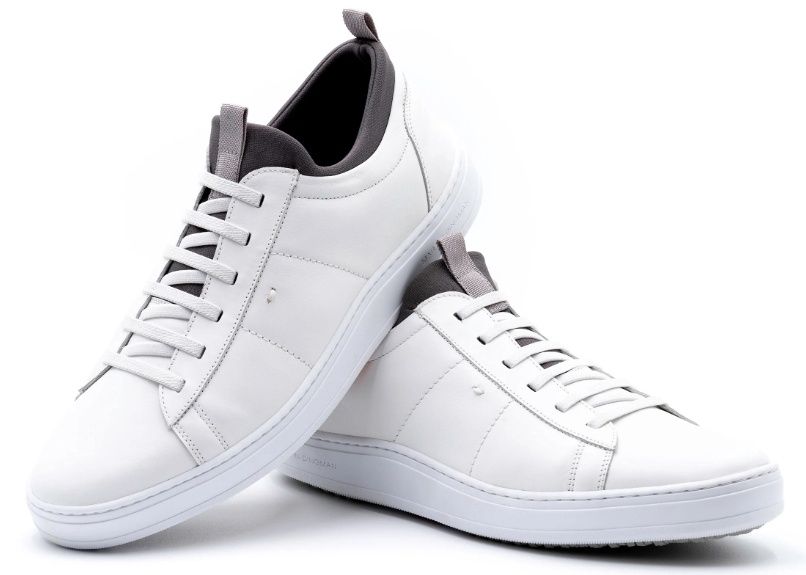 Cameron Sneaker, Colour: White/Grey, Size: 8.5