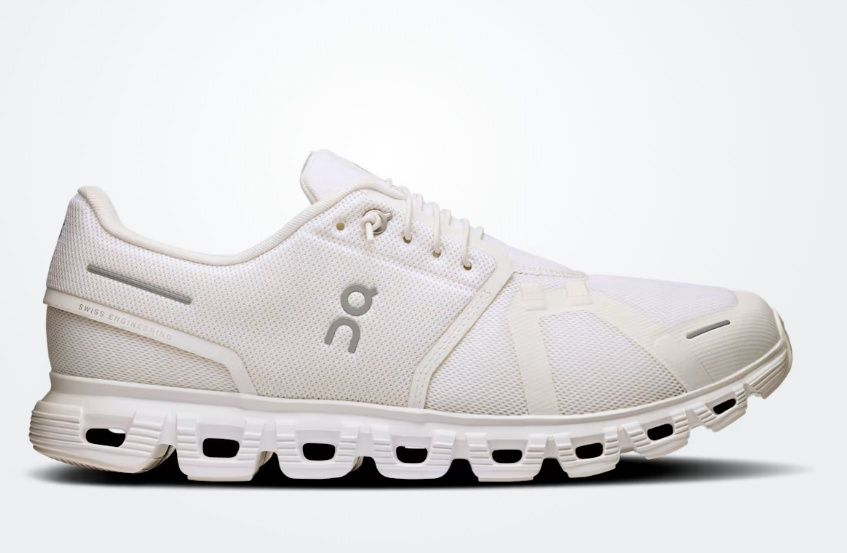 Cloud 6- Men's, Colour: All white, Size: 8.5