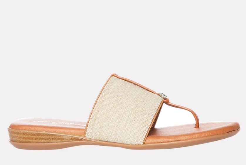 Nice Flip Flop, Colour: Beige Linen, Size: 6