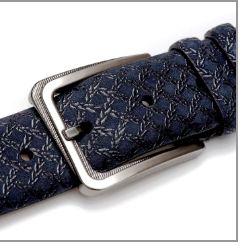 Mezlan blue  Belt, Color: blue, Size: 38