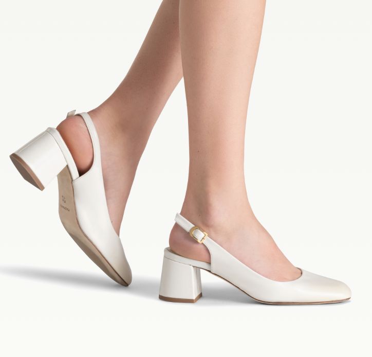 STASIA MID SLINGBACK CREAM