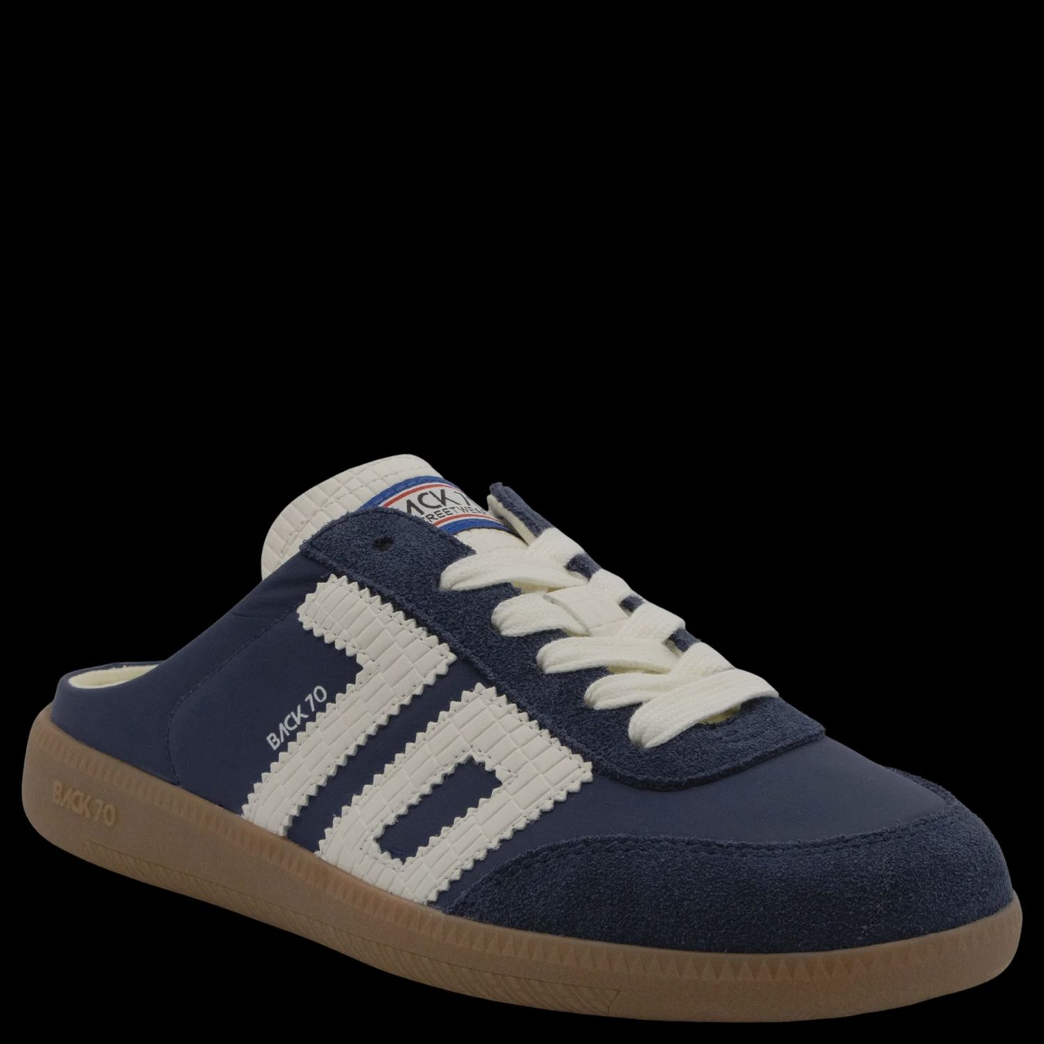 EASTER in NAVY Backless Sneakers, Size: 36