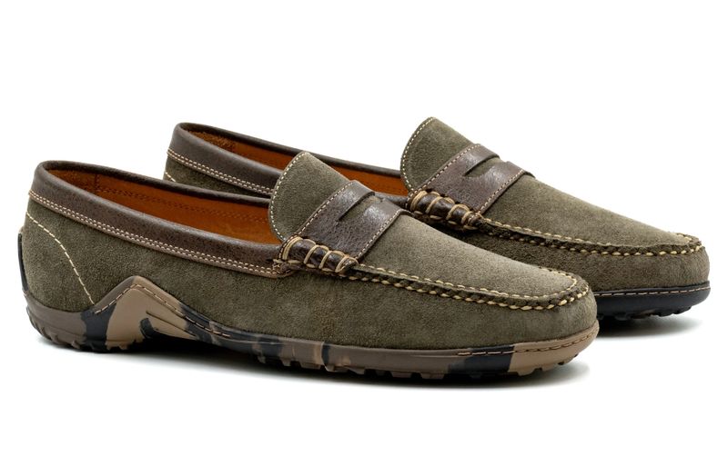 Bill Suede Leather Penny Loafers