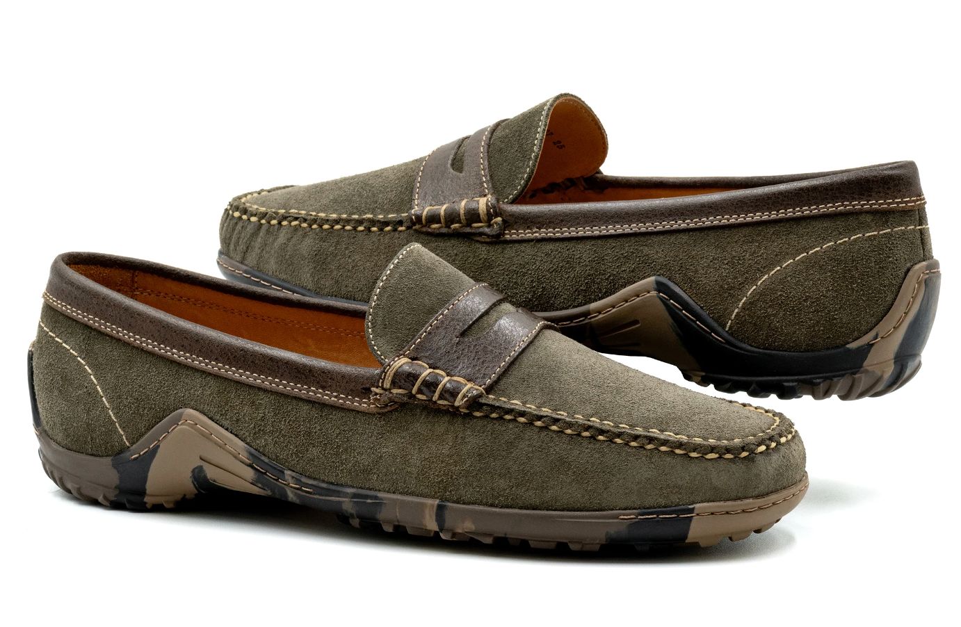 Bill Suede Leather Penny Loafers, Size: 9