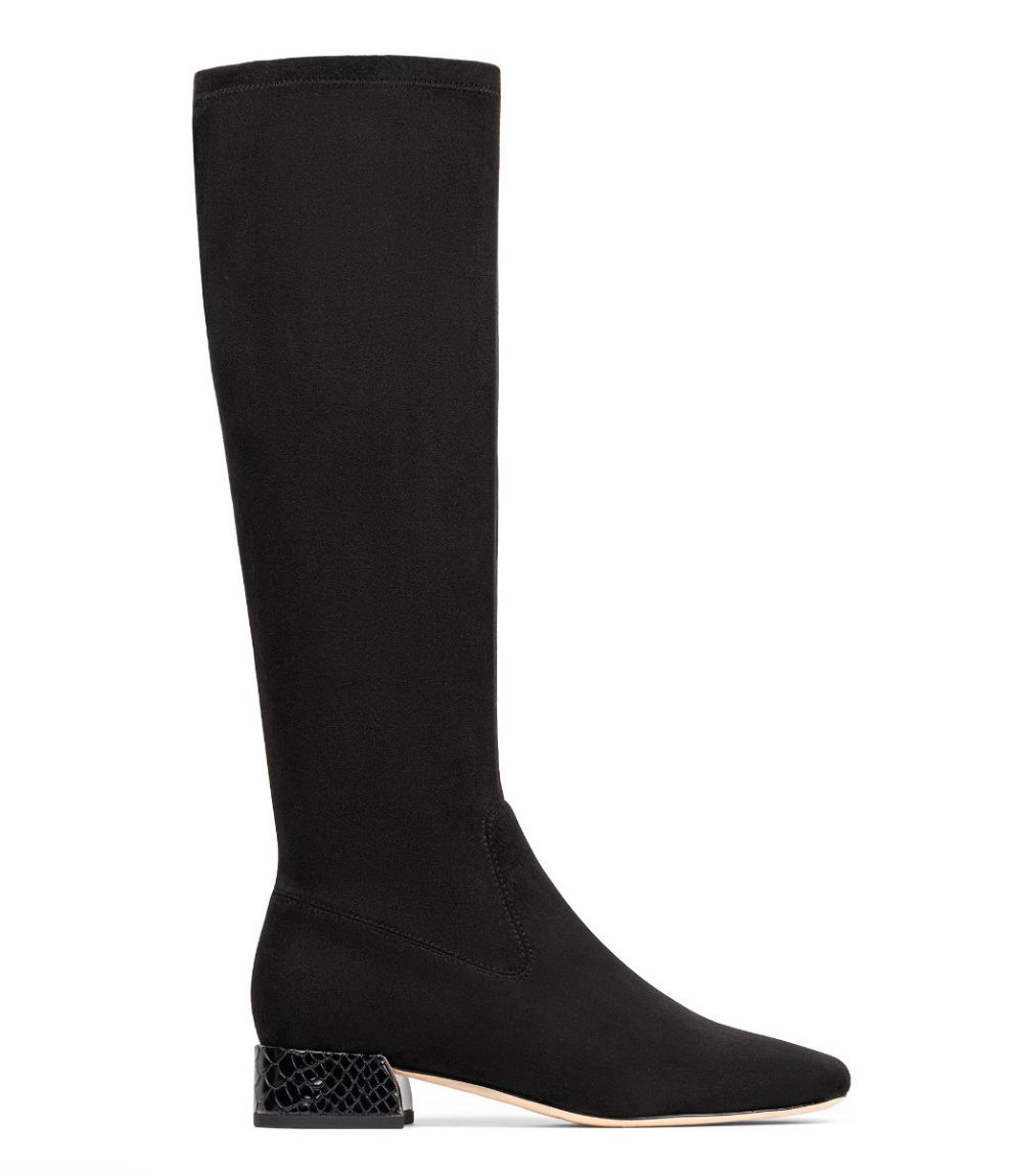 DOLORES KNEE-HIGH, Color: BLACK, Size: 6.5