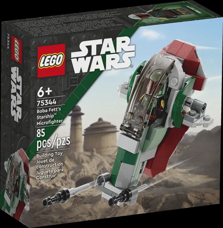 (RETIRED) LEGO STAR WARS 75344 Boba Fett&#39;s Starship Microfighter Set