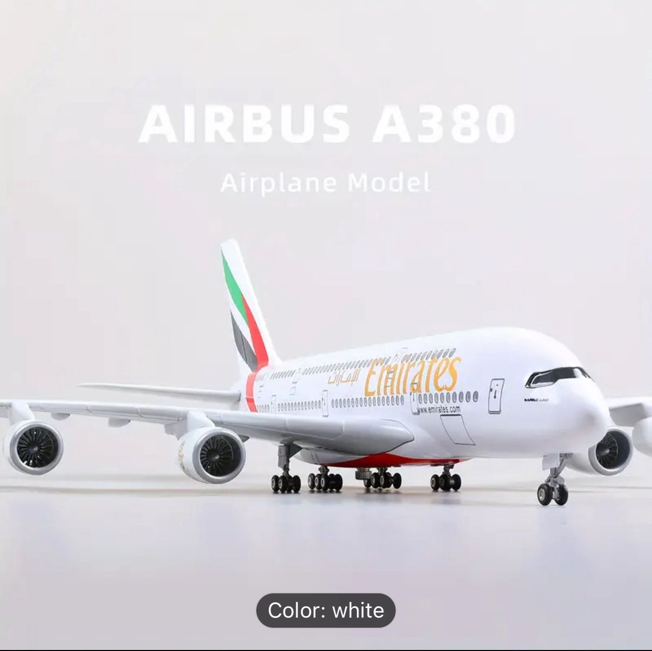 QATAR Airlines Airbus A380 Desk Model Aircraft