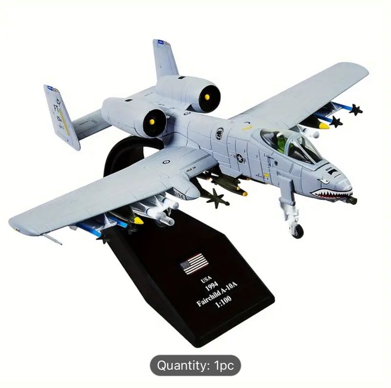 A-10 Warthog Tank Killer Desk Model Airplane Heavy Duty with Stand