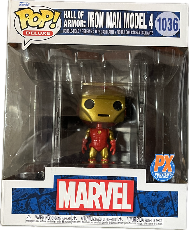 Funko POP Deluxe 1036 - Iron Man Model 4: Hall Of Armor - Marvel