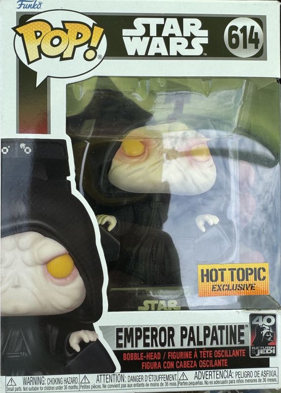 Funko POP! Star Wars: Emperor Palpatine 614 Hot Topic Exclusive