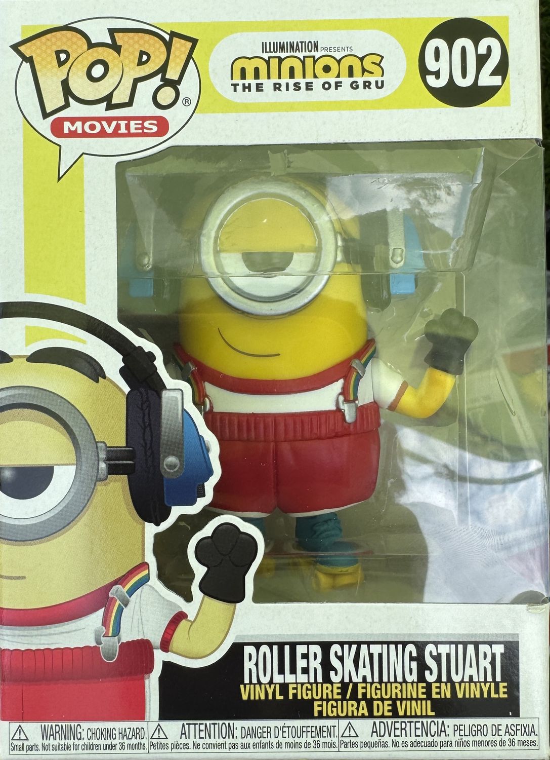 Funko POP! 902 Movies Minions The Rise of Gru Roller Skating Stuart