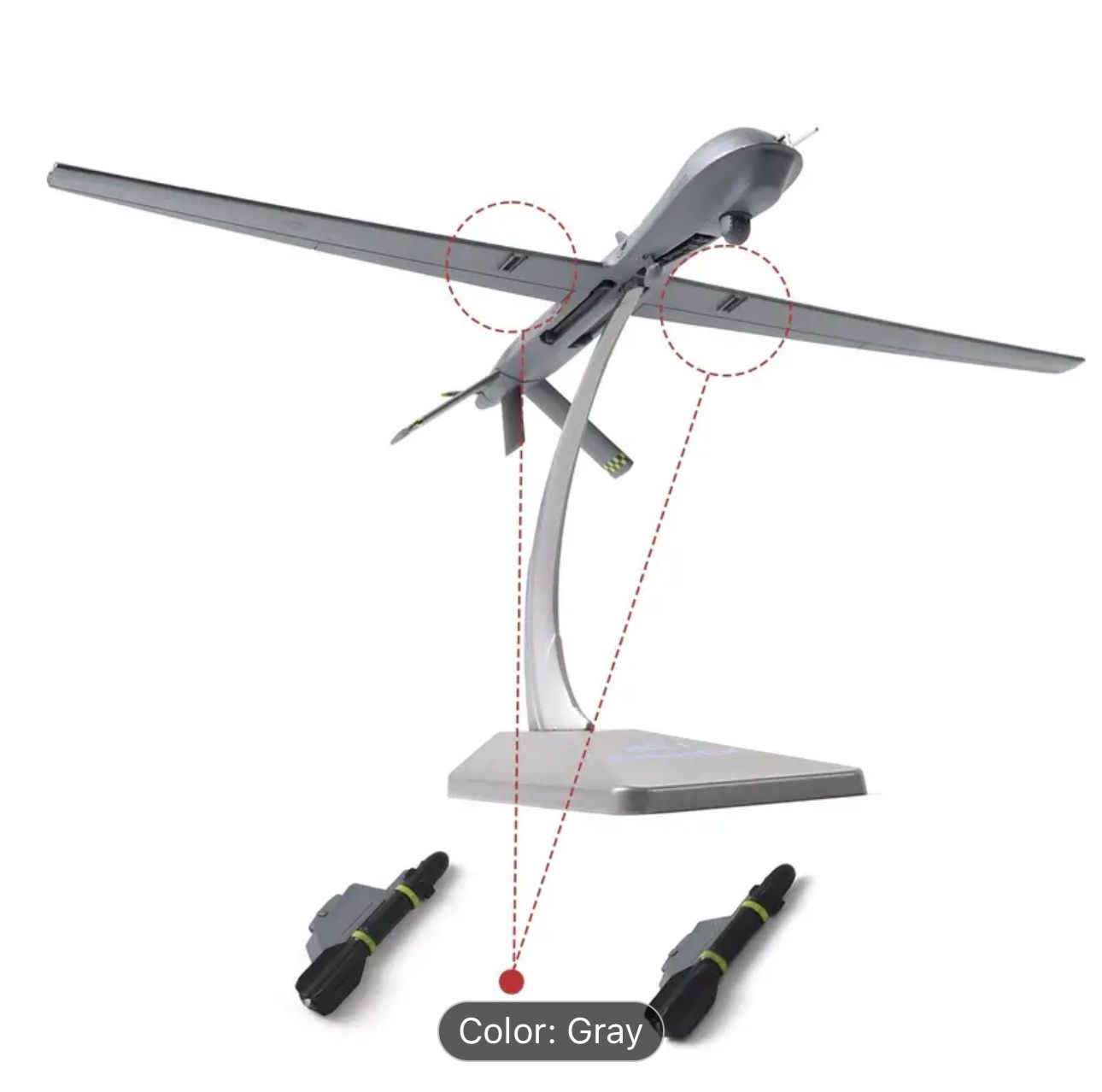 MQ-1B Predator Drone 1:72 Metal Desk Model