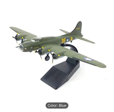 WWII U.S. B-17 Flying Fortress Heavy Bomber Metal Military Aircraft Collection 1:144 Scale