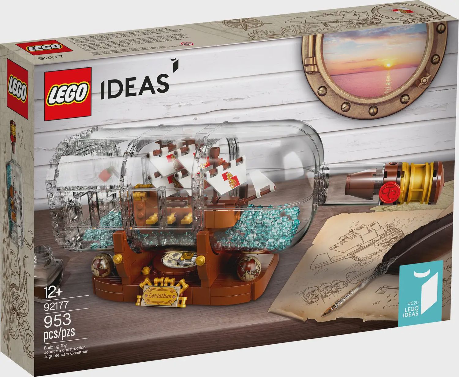 (RETIRED) LEGO Ideas 21313 Ship-in-a-Bottle ( Pre-Loved