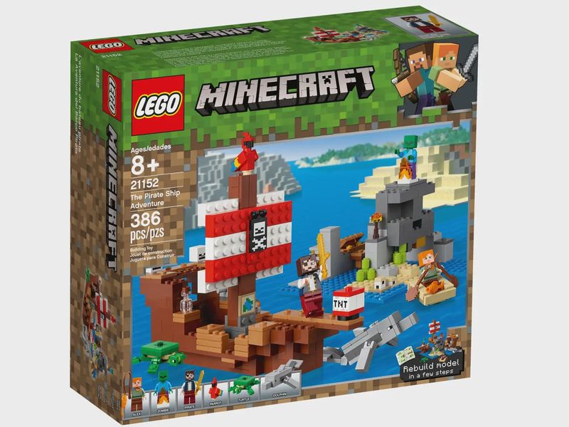 (RETIRED ) LEGO MINECRAFT 21152 The Pirate Ship Adventure