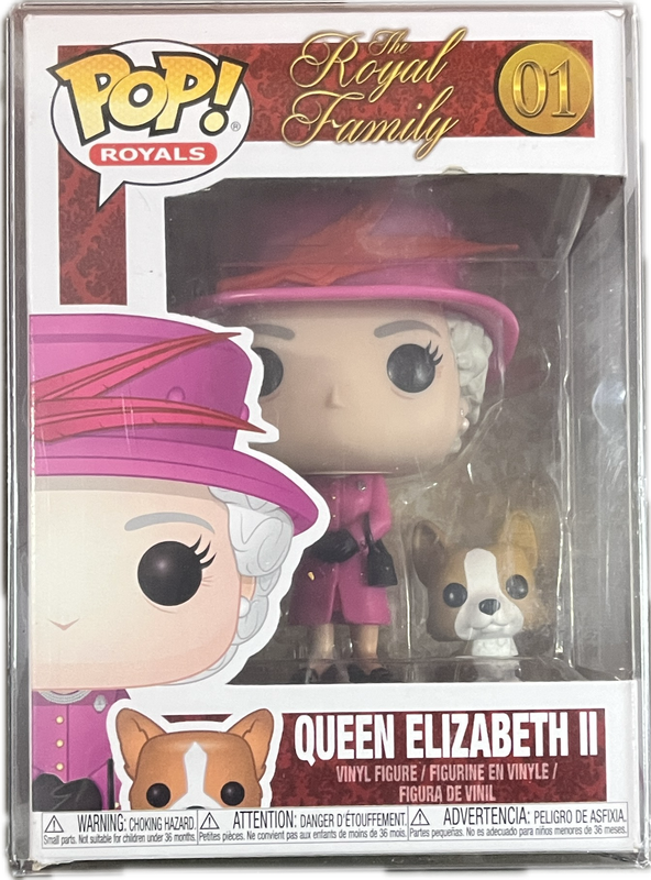 Funko POP! 01 Queen Elizabeth Il (w. Corgi) Royal Family