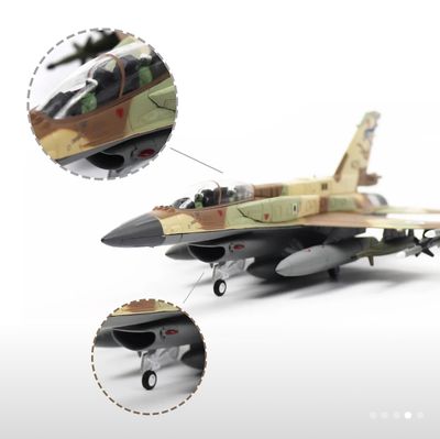 F16 Fighting Falcon Model - 1:100 Scale Die-Cast Detailed Alloy Aircraft with Display Stand