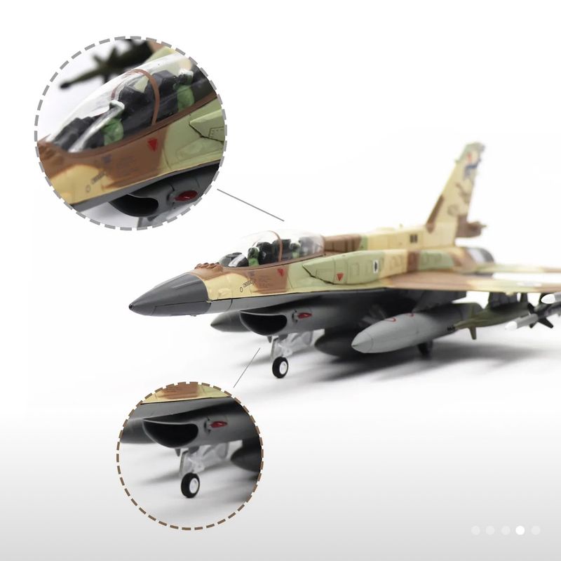 F16 Fighting Falcon Model - 1:100 Scale Die-Cast Detailed Alloy Aircraft with Display Stand