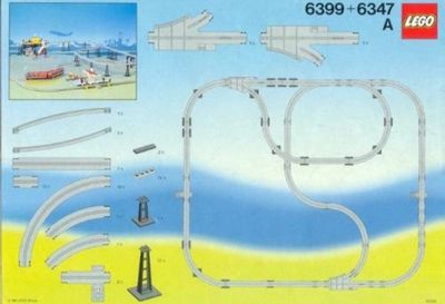 LEGO 6399 + 6347 Monorail Track Accessory Set Instructions