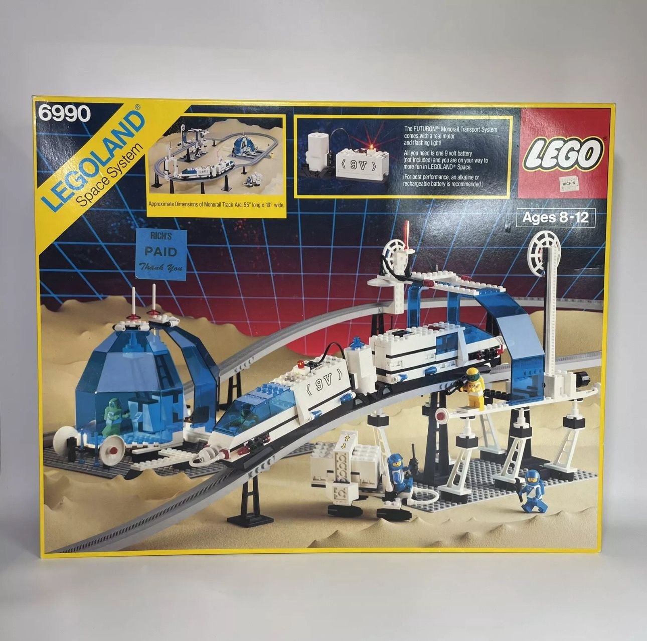 LEGO 6990 FUTRON Monorail Transport System Vintage BOX ONLY