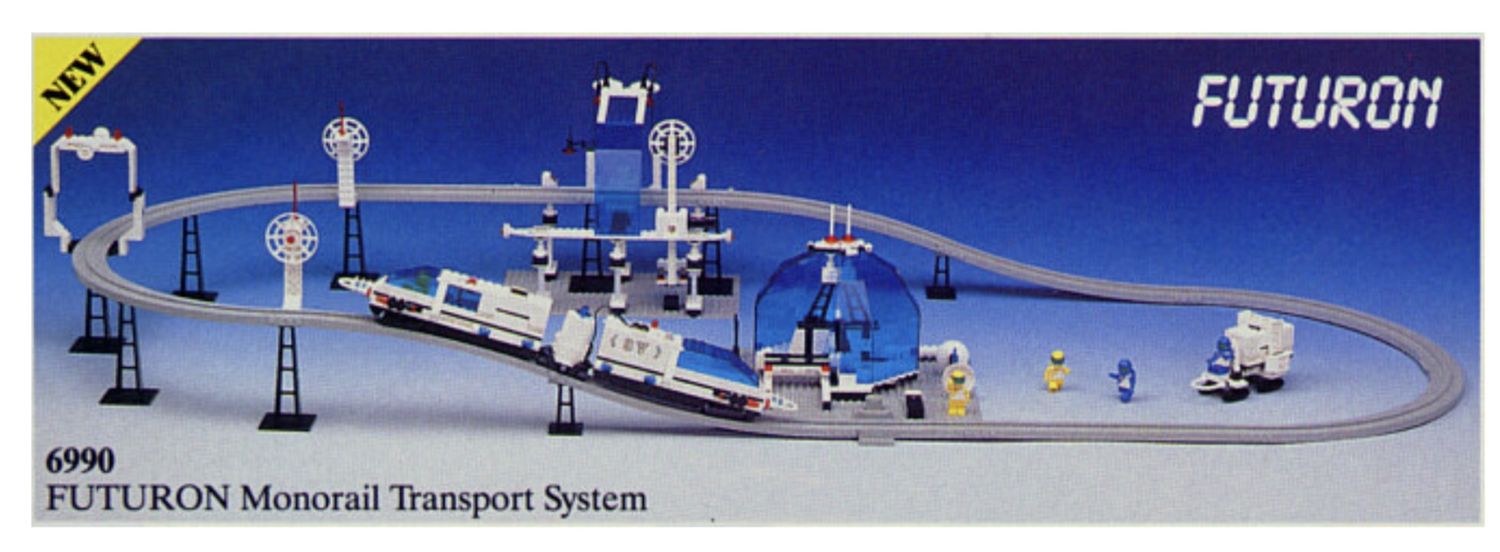 (VINTAGE) LEGO 6990 Futron Monorail