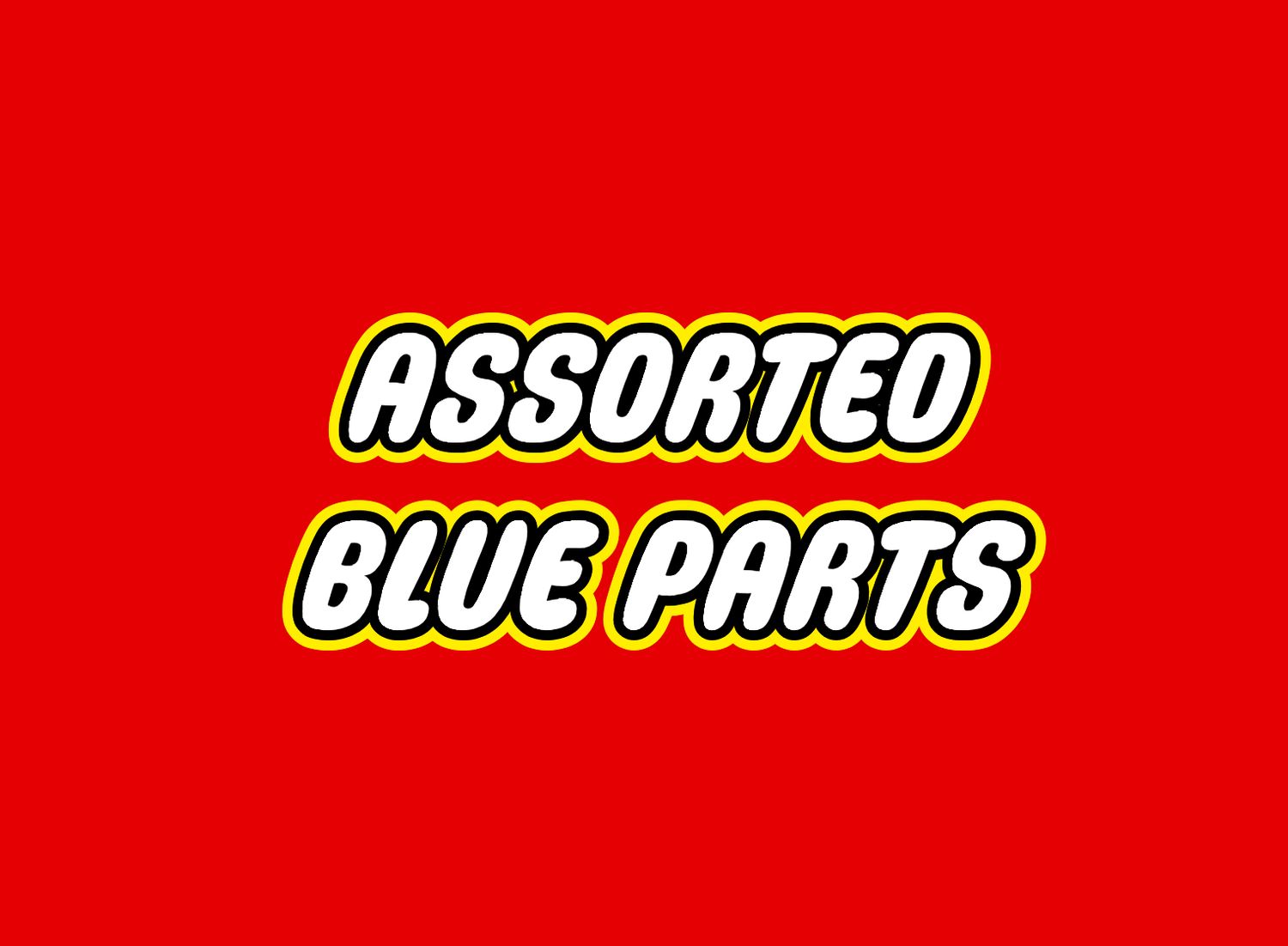 LEGO Assorted Blue Parts (sold buy the 1/2 pound)