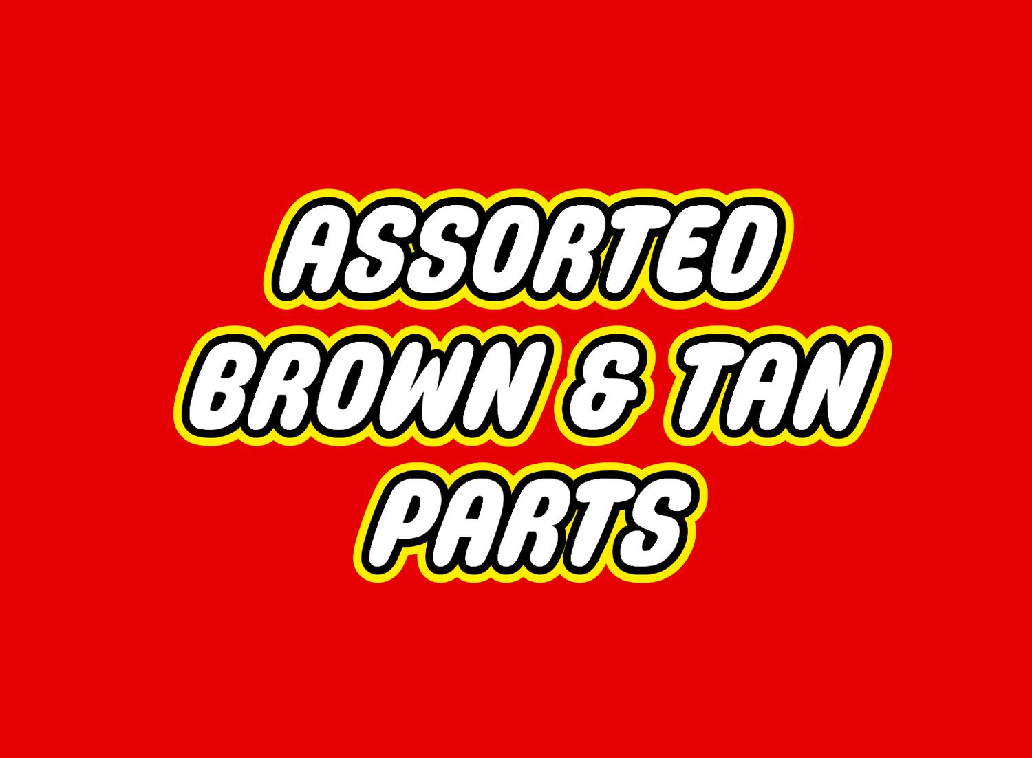 LEGO Assorted Brown &amp; Tan Parts (sold by the 1/2 pound)