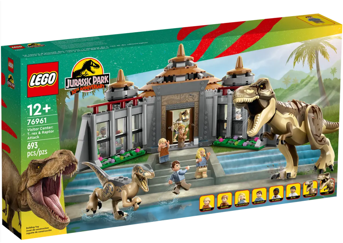 (RETIRED) LEGO 76961 Jurassic Park Visitor Center: T. Rex &amp; Raptor Attack