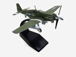 P51B Mustang WWII Military Diecast Desk Model Aircraft