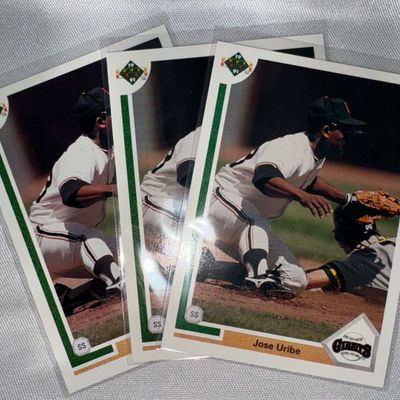Upper Deck 1991 #207 Jose Uribe Error NM+ Baseball Card